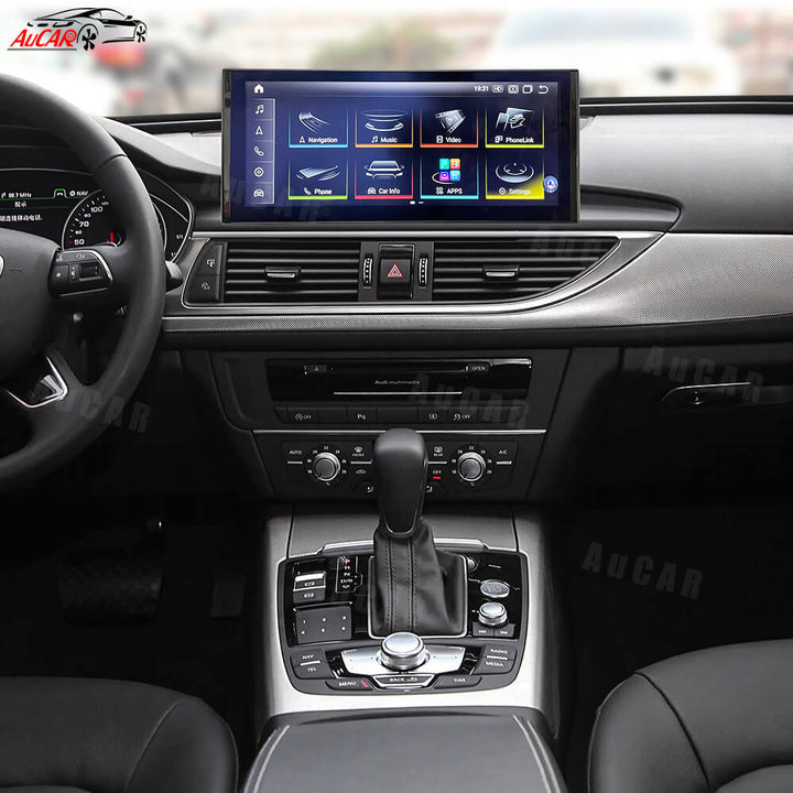 AuCar Android 13 12.3" Car Radio GPS Navigation For Audi A6 A7 S6 S7 RS6 RS7 2012-2018 Car Multimedia Stereo Player Car Video