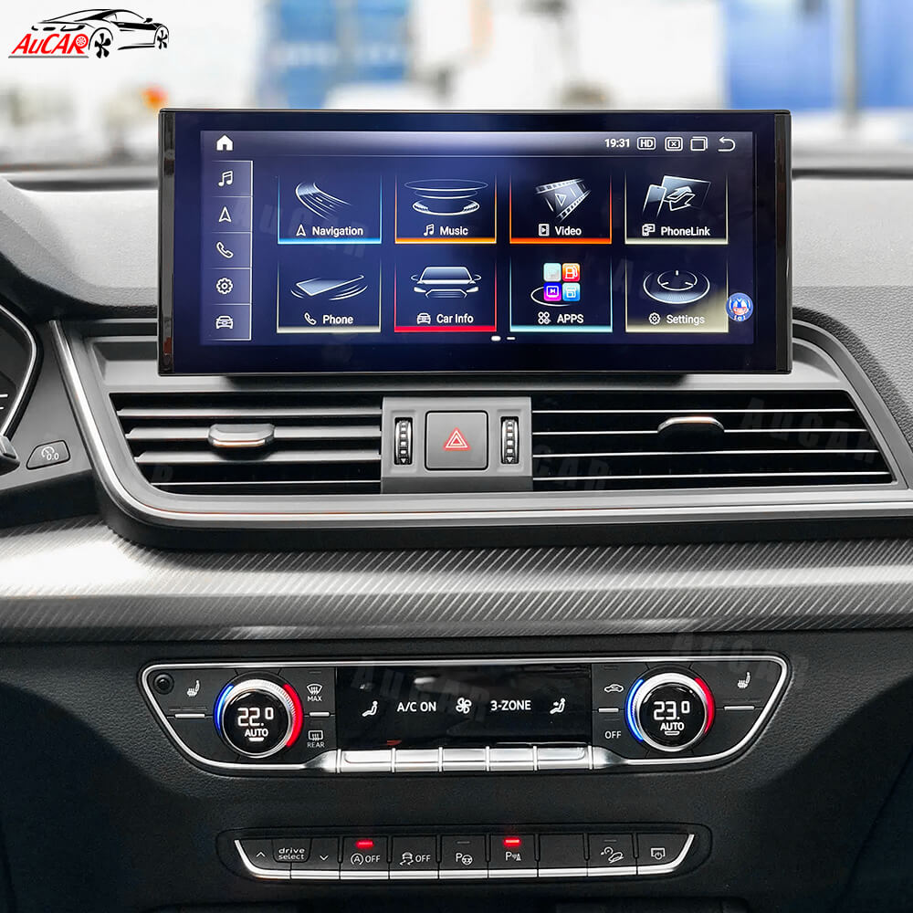 AuCar Android 13 12.3" Car Radio GPS Navigation For Audi Q5L 2018-2020 Car Multimedia Stereo Player Car Video