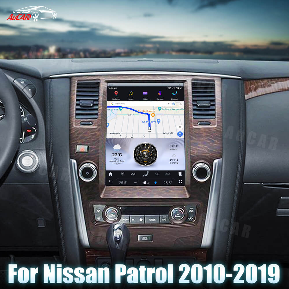 AuCar Android 13 12.1" Car Radio GPS Navigation For Nissan Patrol 2010-2019 Car Multimedia Stereo Player Car Video