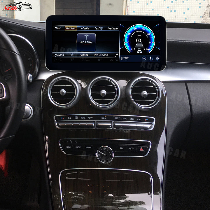 AuCAR Android 13 10.25/12.3 Head Unit Car Video For Mercedes-Benz C-GLC-Class NTG 5.0 Car Multimedia Player GPS Navi Audio Radio Stereo Head Unit
