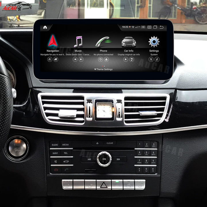 AuCAR Android 13 10.25/12.3 Head Unit Car Video For Mercedes-Benz E-Class W212 5.0 Car Multimedia Player GPS Navi Audio Radio Stereo Head Unit