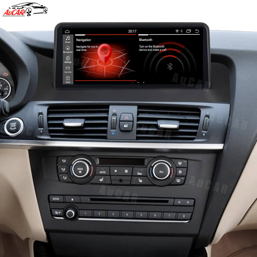 AuCar Android 13 10.25 / 8.8 Screen Size Car Radio GPS Navigation For BMW X3 F25 Car Multimedia Stereo Player Car Video