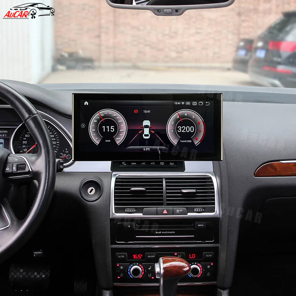 AuCar Android 13 12.3" Car Radio GPS Navigation For Audi Q7 2006-2015 Car Multimedia Stereo Player Car Video
