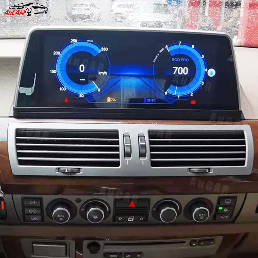 AuCar Android Screen Size Car Radio GPS Navigation For BMW 7 Series E65 E66 2005-2009 Car Multimedia Stereo Player Car Video