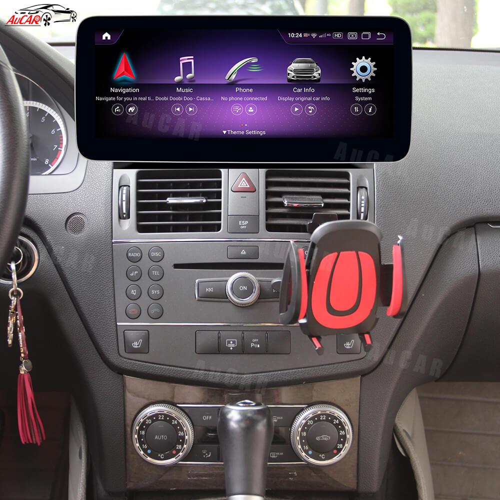 AuCAR Android 13 10.25/12.3 Head Unit Car Video For Mercedes-Benz C-Class GNT 4.0 Car Multimedia Player GPS Navi Audio Radio Stereo Head Unit