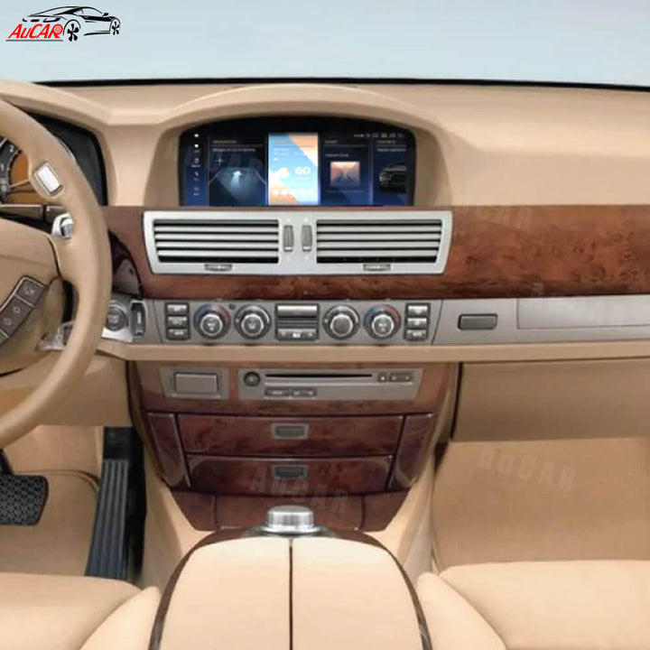 AuCar Android Screen Size Car Radio GPS Navigation For BMW 7 Series E65 E66 2005-2009 Car Multimedia Stereo Player Car Video