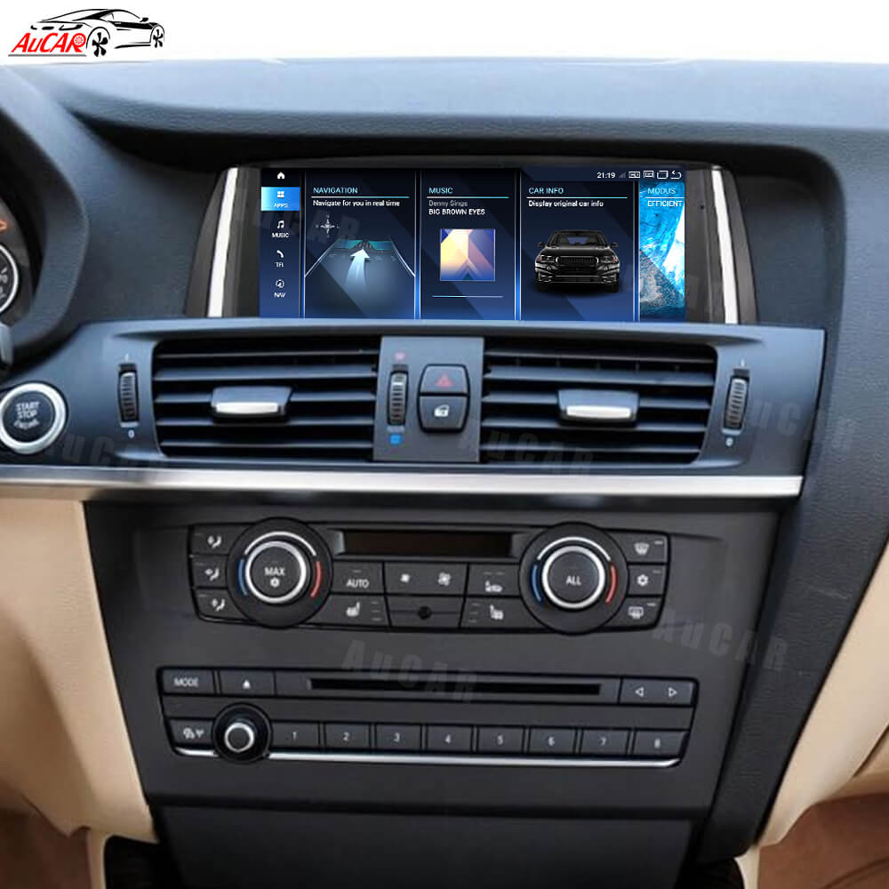 AuCar Android 13 10.25 / 8.8 Screen Size Car Radio GPS Navigation For BMW X3 F25 Car Multimedia Stereo Player Car Video