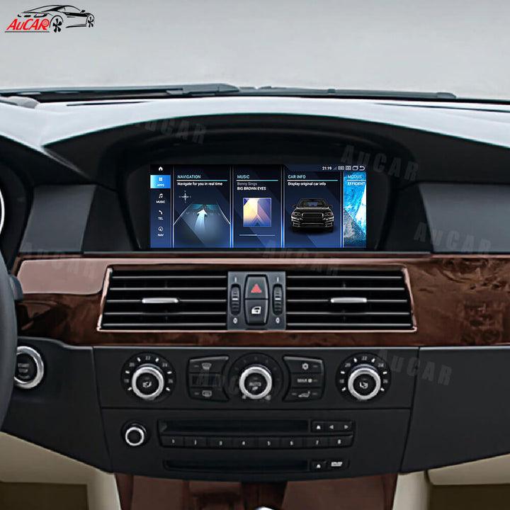 AuCar Android 13 12.3" Car Radio GPS Navigation For BMW 5 Series E60 Car Multimedia Stereo Player Car Video