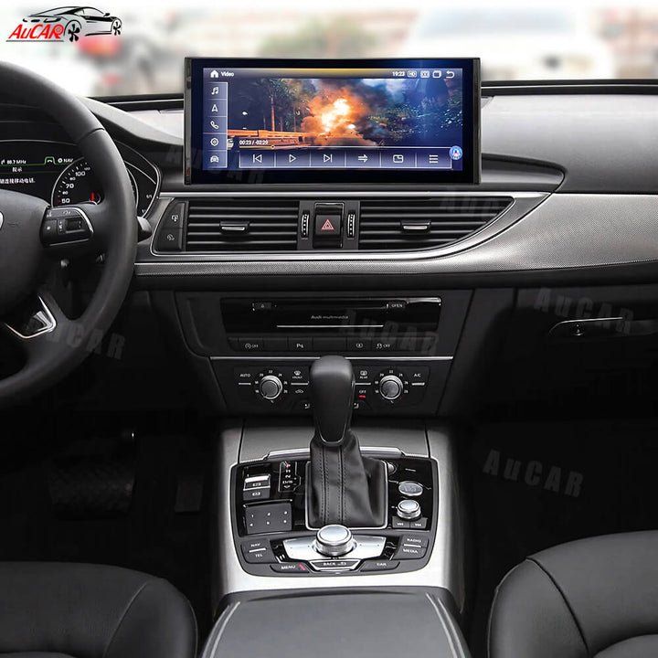 AuCar Android 13 12.3" Car Radio GPS Navigation For Audi A6 A7 S6 S7 RS6 RS7 2012-2018 Car Multimedia Stereo Player Car Video