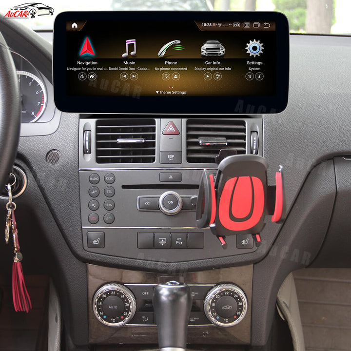 AuCAR Android 13 10.25/12.3 Head Unit Car Video For Mercedes-Benz C-Class GNT 4.0 Car Multimedia Player GPS Navi Audio Radio Stereo Head Unit
