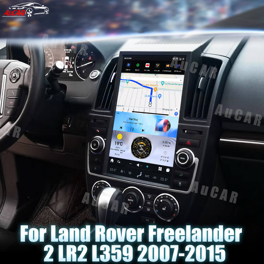 AuCar Tesla Android 12.1" Car Radio GPS Navigation For Land Rover Freelander 2 LR2 L359 2007-2015 Car Multimedia Stereo Player Car Video
