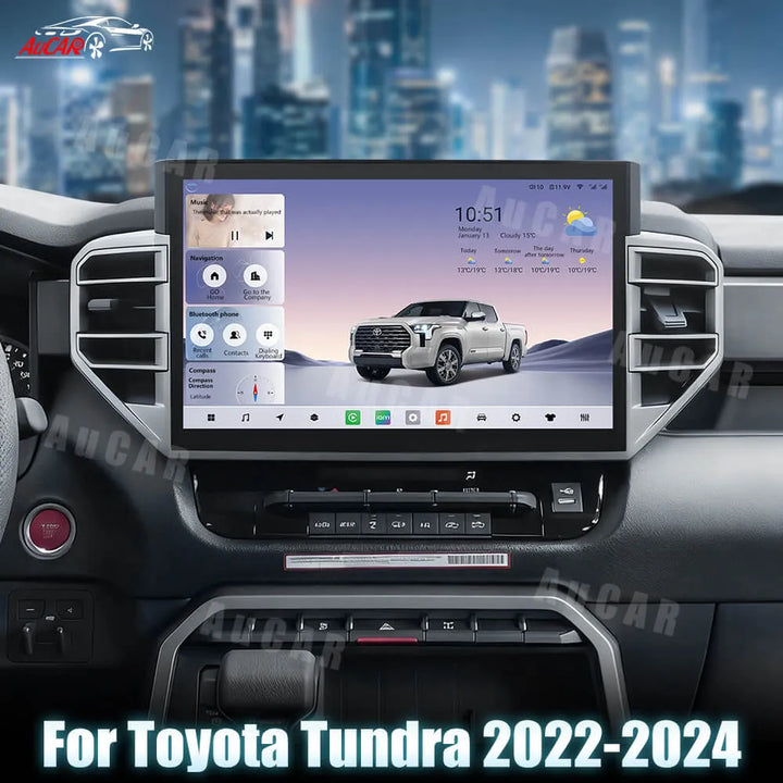 AuCar Android 14.6" Car Radio GPS Navigation For Toyota Tundra 2022-2024