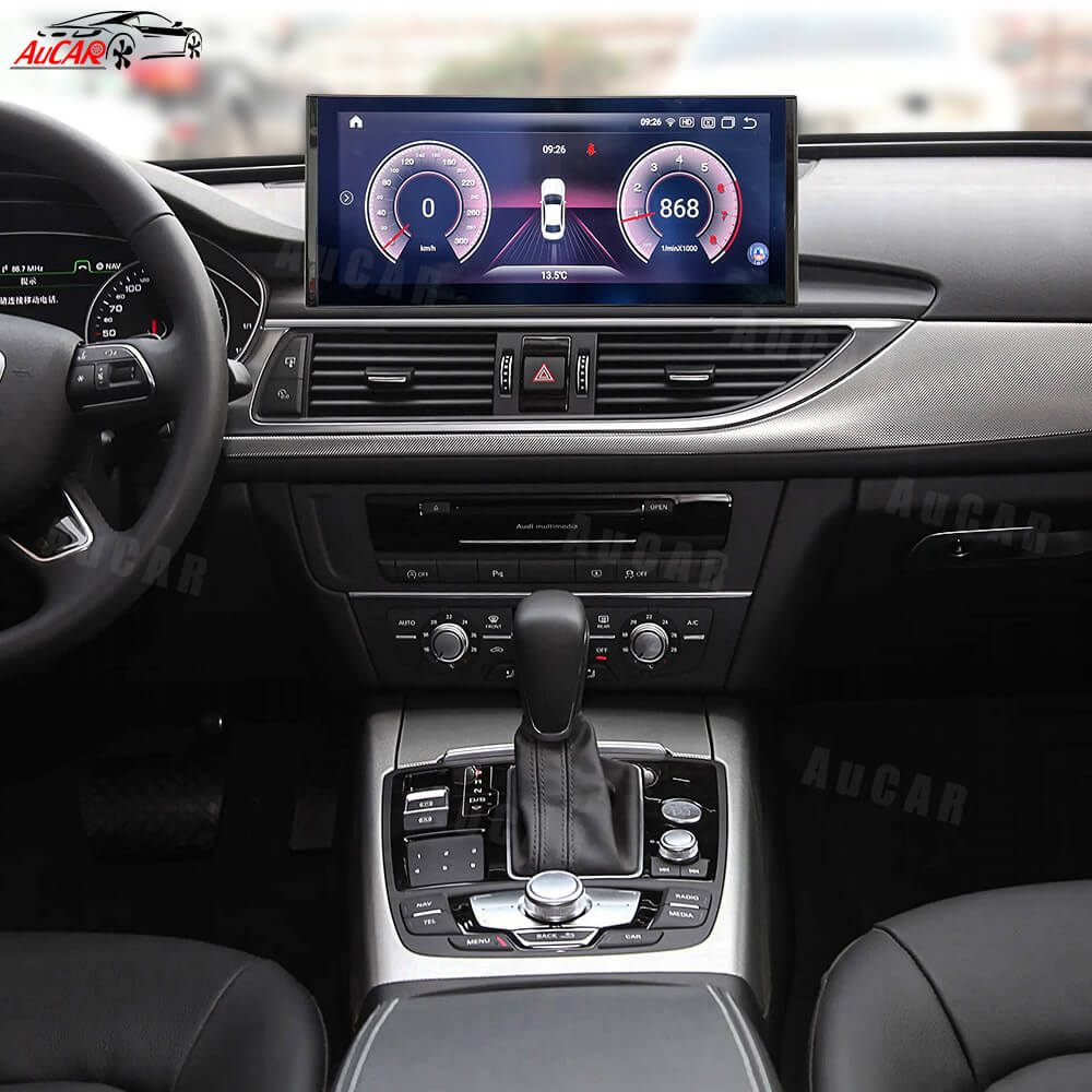 AuCar Android 13 12.3" Car Radio GPS Navigation For Audi A6 A7 S6 S7 RS6 RS7 2012-2018 Car Multimedia Stereo Player Car Video