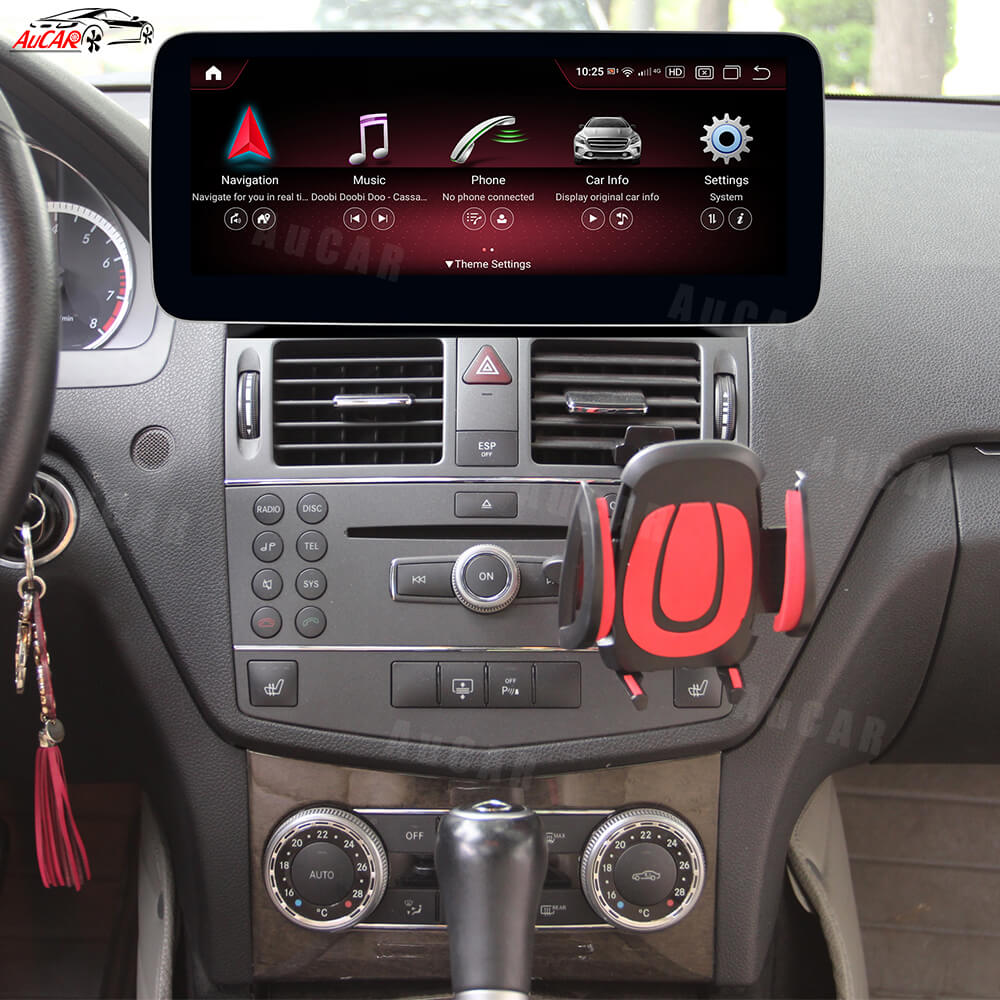 AuCAR Android 13 10.25/12.3 Head Unit Car Video For Mercedes-Benz C-Class GNT 4.0 Car Multimedia Player GPS Navi Audio Radio Stereo Head Unit
