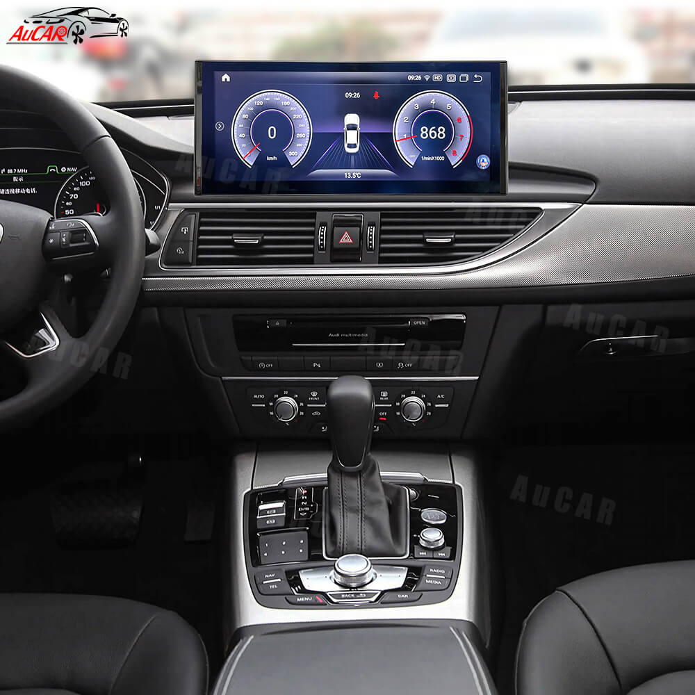AuCar Android 13 12.3" Car Radio GPS Navigation For Audi A6 A7 S6 S7 RS6 RS7 2012-2018 Car Multimedia Stereo Player Car Video