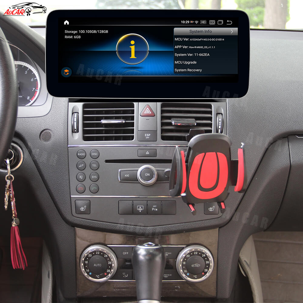 AuCAR Android 13 10.25/12.3 Head Unit Car Video For Mercedes-Benz C-Class GNT 4.0 Car Multimedia Player GPS Navi Audio Radio Stereo Head Unit
