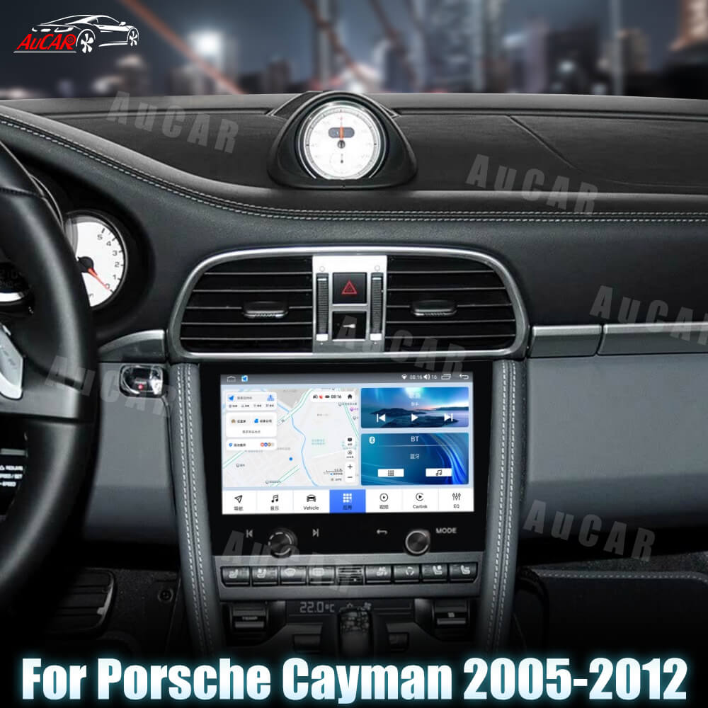 AuCAR Android 10 Head Unit Car Video For Porsche Cayman 2005-2012 Car Multimedia Player GPS Navi Audio Radio Stereo Head Unit Car Video