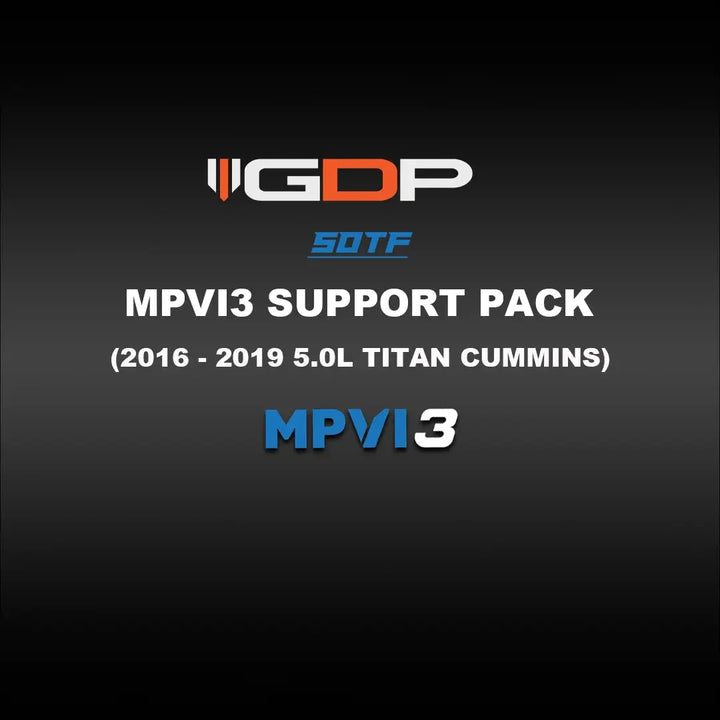 GDP MPVI3 Support Pack - SOTF (16-19 Nissan Titan XD 5.0L Cummins) GDP Tune Files GDP 