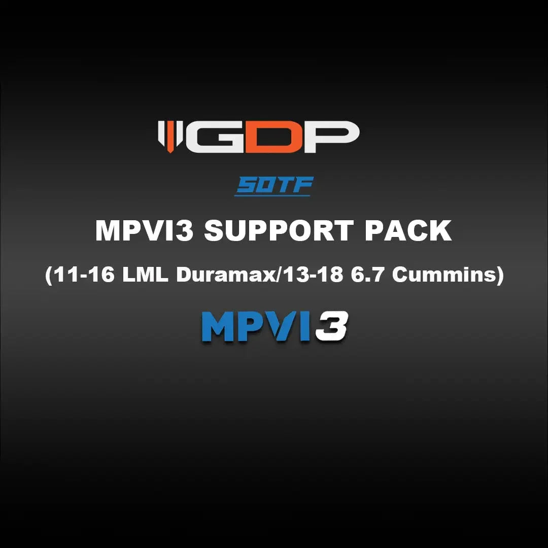 MPVI3 Support Pack - SOTF (11-16 GM 6.6L Duramax/13-18 Dodge 6.7L Cummins)