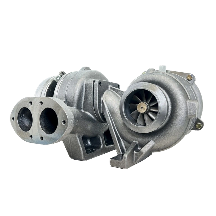 KC Fusion Compound Turbos for 6.4 Powerstroke 2008-2010 Back