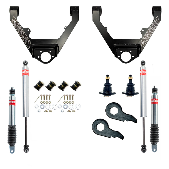 Kryptonite Stage 3 Leveling Kit with Eibach Shocks for 1999-2006 GM 1500 Trucks