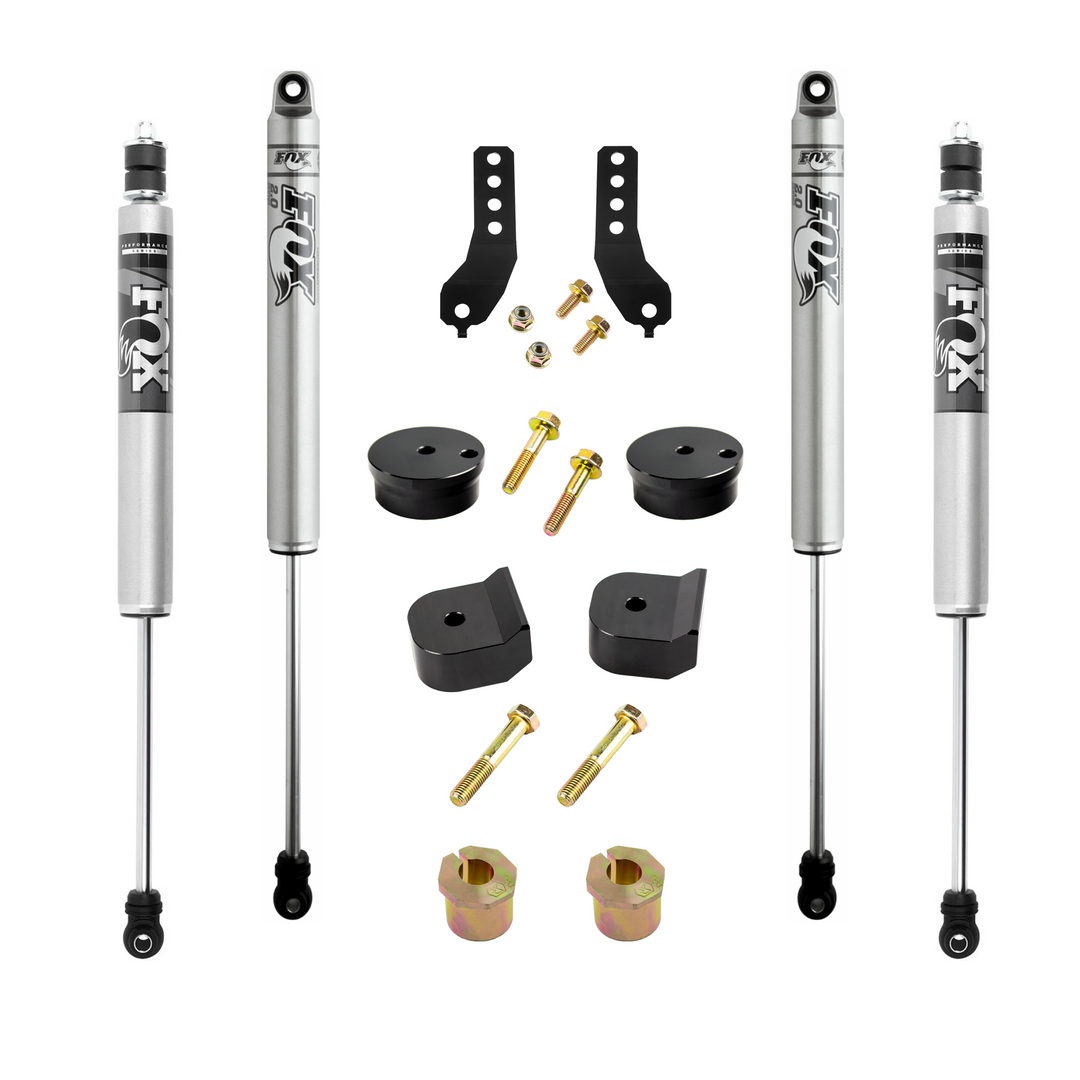 Kryptonite Stage 1 Leveling Kit with Fox Shocks for 2017-2026 Ford Super Duty F-250/F-350