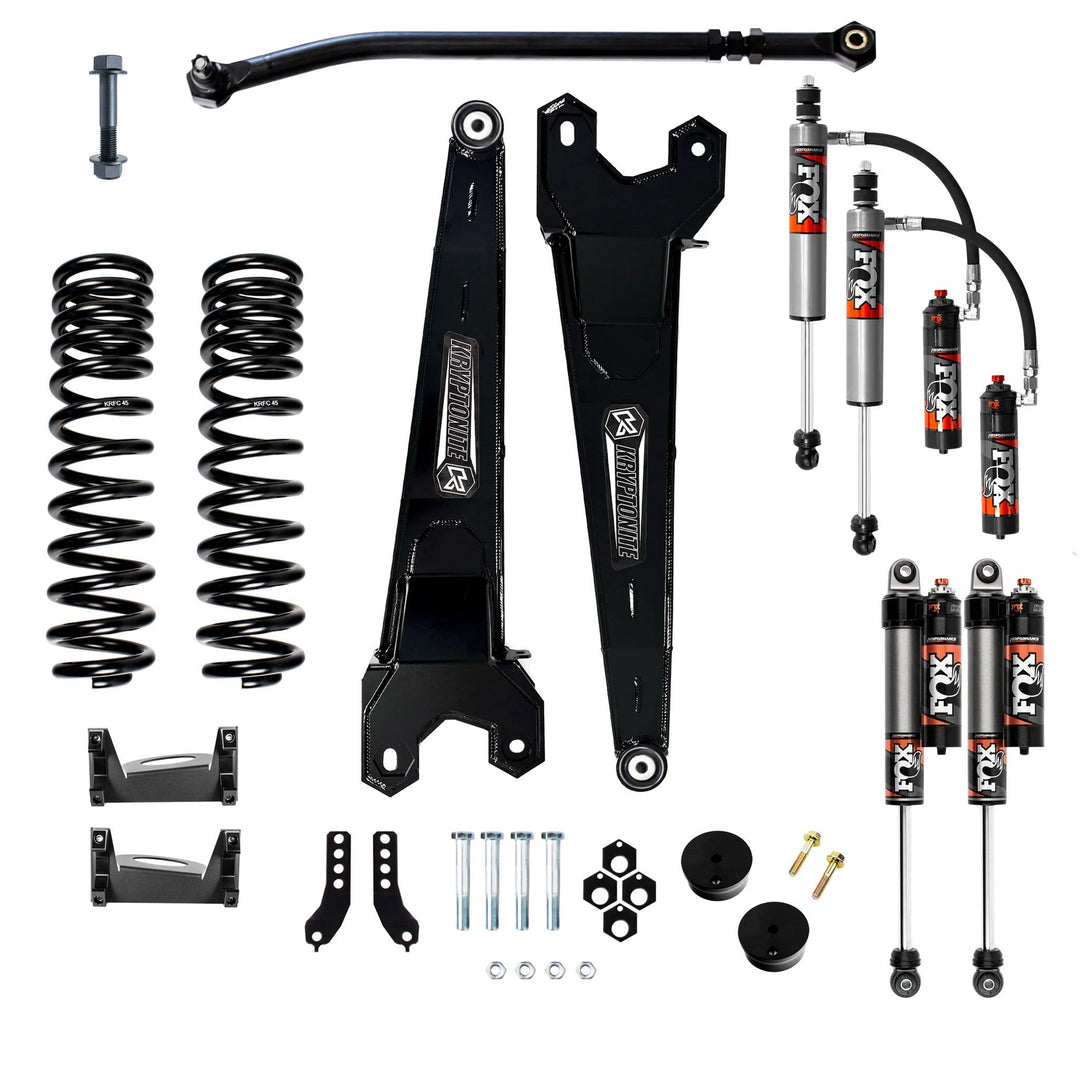 Kryptonite Stage 3 Leveling Kit with Fox 2.5 Performance Elite Shocks for 2017-2025 Ford Super Duty F250/F350