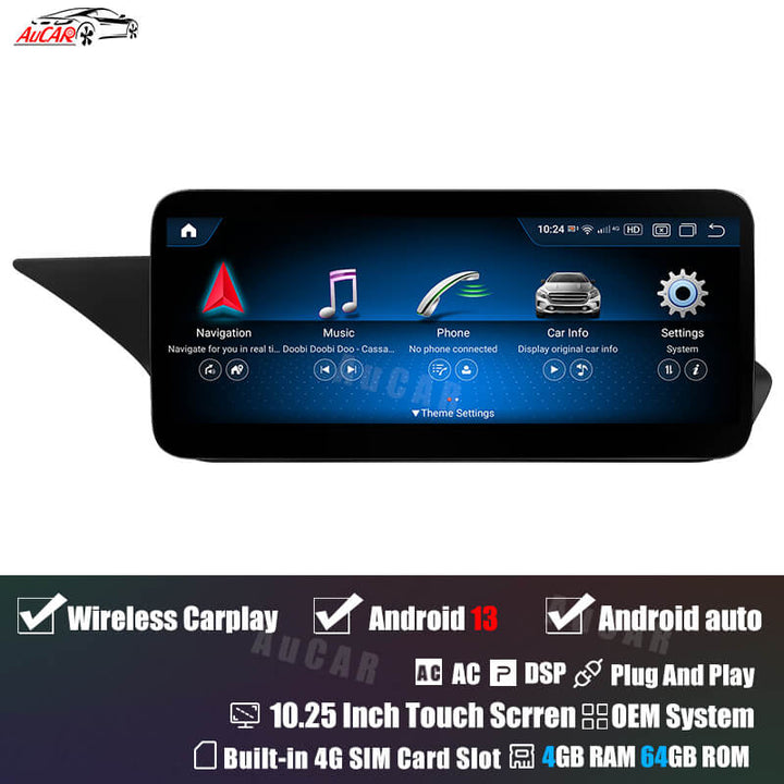 AuCAR Android 10.25/12.3 Head Unit Car Video For Mercedes-Benz C/GLC-Class W205/X253 2015-2018