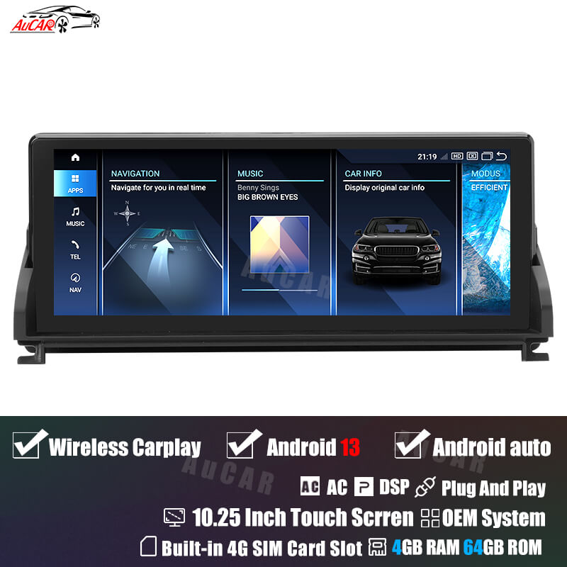 AuCar Android 13 10.25" Car Radio GPS Navigation For BMW Z4 E89 Car Multimedia Stereo Player Car Video