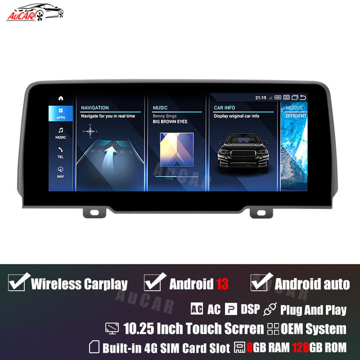 AuCar Android 13 10.25" Car Radio GPS Navigation For BMW X3/X4 G01/G02 2018-2020 Car Multimedia Stereo Player Car Video