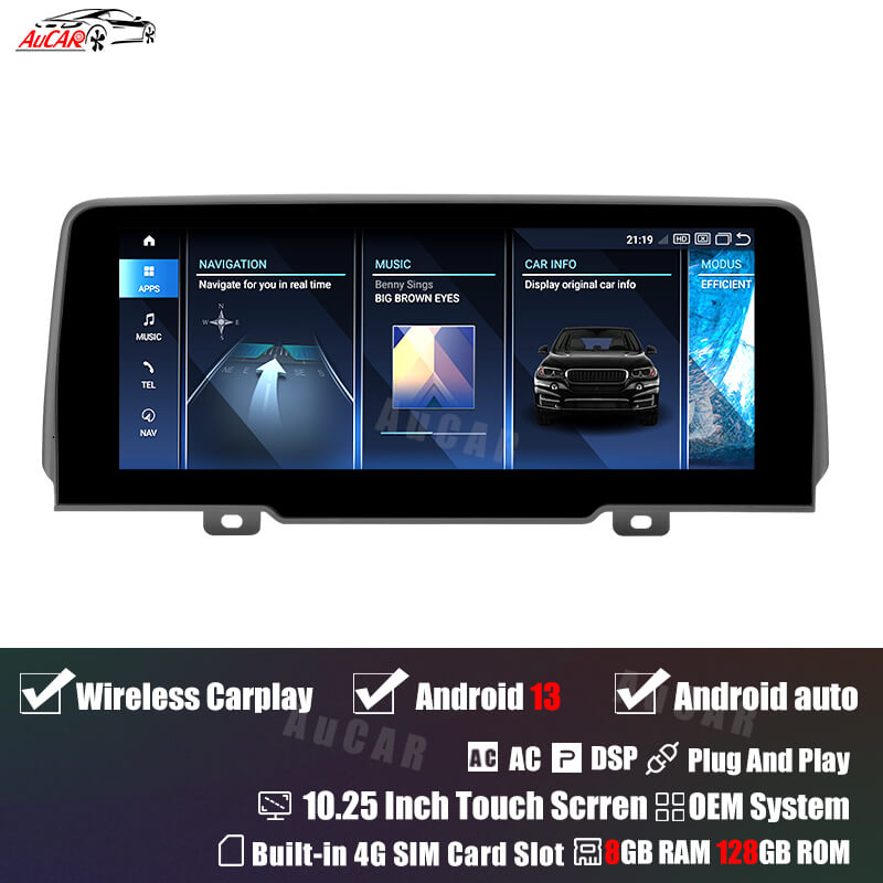 AuCar Android 13 10.25" Car Radio GPS Navigation For BMW X3/X4 G01/G02 2018-2020 Car Multimedia Stereo Player Car Video