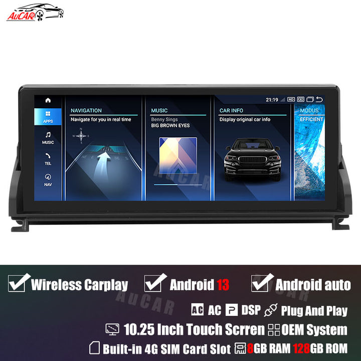 AuCar Android 13 10.25" Car Radio GPS Navigation For BMW Z4 E89 Car Multimedia Stereo Player Car Video