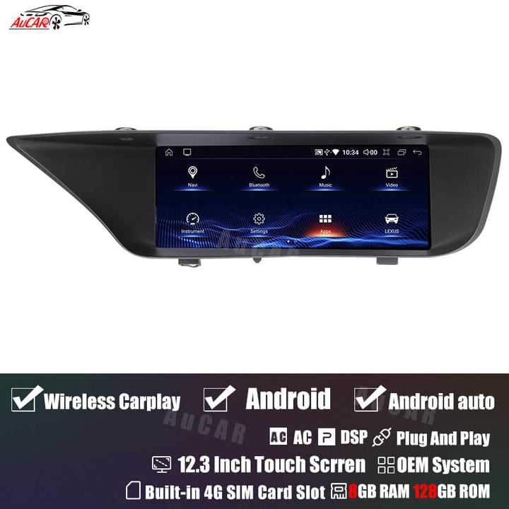 AuCar 12.3" Android Car Radio GPS Navigation For Lexus GS 2012-2020