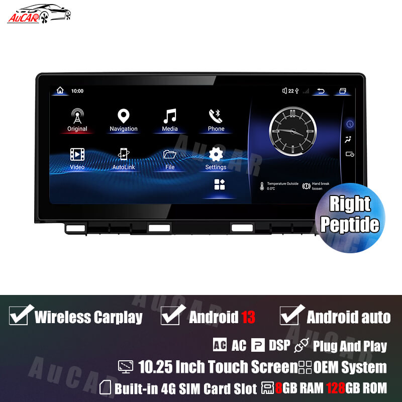 AUCAR Tesla Android 13 10.25" Car Radio GPS Navigation For Lexus NX NX200 2015-2021 Car Multimedia Stereo Player Car Video