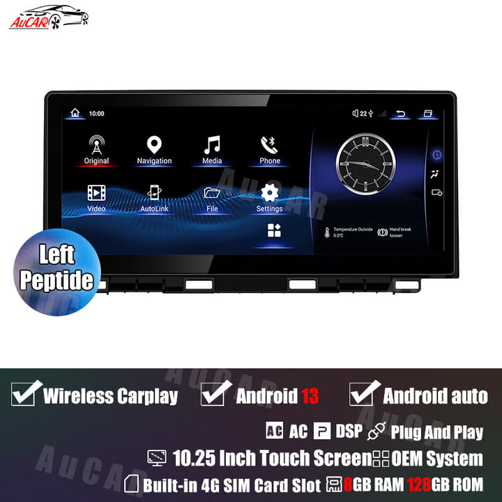 AUCAR Tesla Android 13 10.25" Car Radio GPS Navigation For Lexus NX NX200 2015-2021 Car Multimedia Stereo Player Car Video