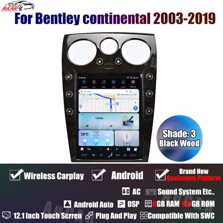 AuCAR Tesla-Style Android Car Radio for Bentley 2003–2019