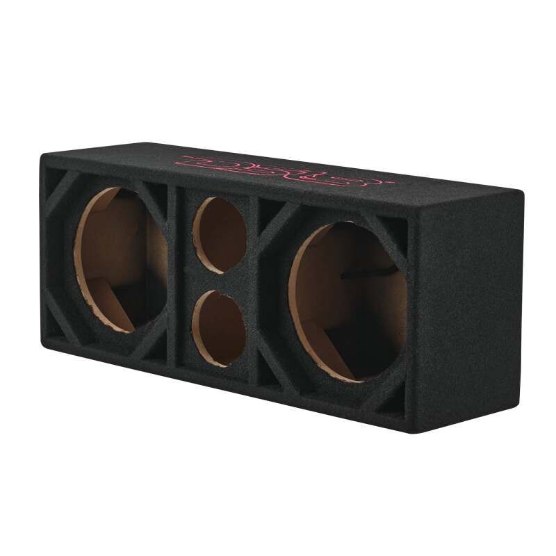DS18 Ported Enclosure w/ 2x 8in Mids &amp; 2x 3.6in (Not Included)- Black Carpet