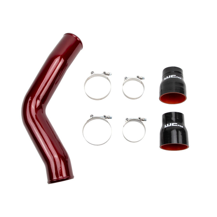 Wehrli 13-18 Cummins 6.7L Passenger (Hot) Side 3.5in Intercooler Pipe - Bengal Grey