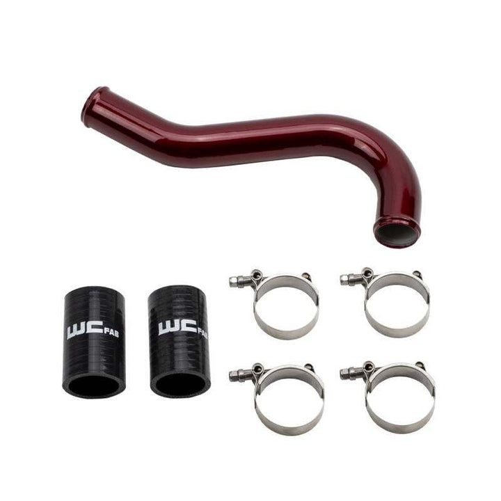 Wehrli 06-10 GM Duramax LBZ/LMM Upper Coolant Pipe - Sparkle Bomber Orange