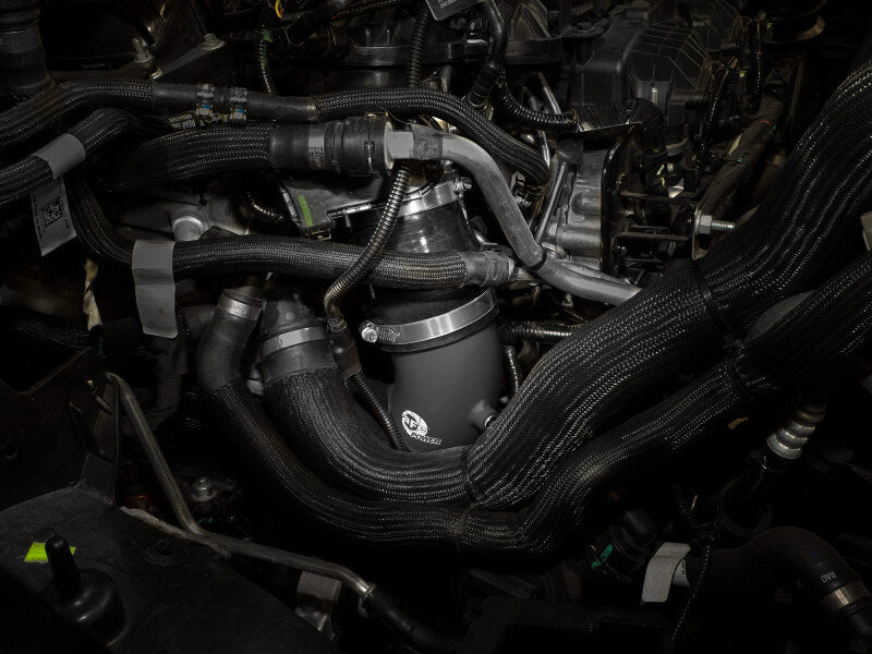 aFe BladeRunner 2-1/4in &amp; 3in Aluminum Hot and Cold Charge Pipe Kit Black RAM 1500 RHO 25-27 L6-3.0L
