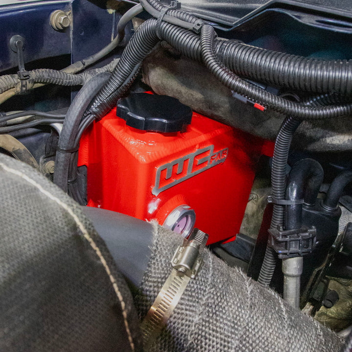Wehrli 04.5-07 Cummins 5.9L OEM Placement Coolant Tank - Cat Yellow