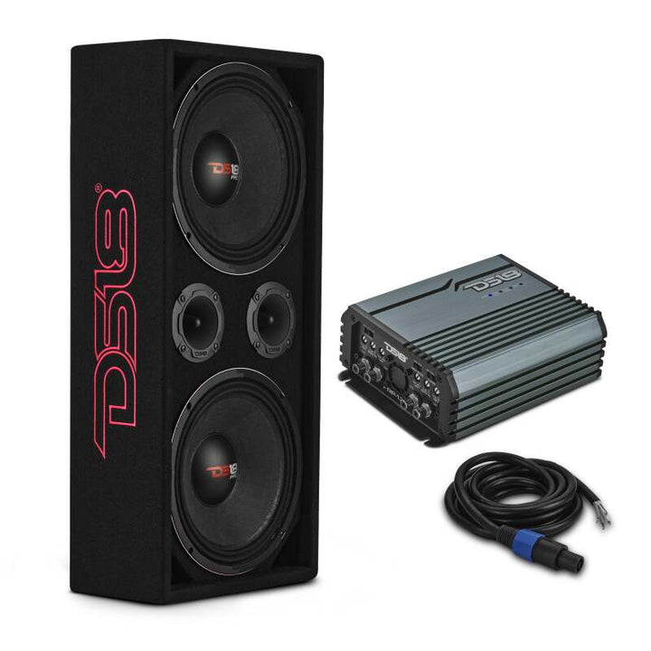 DS18 Loaded Ported Enclosure Incls PRO-X10M &amp; PRO-TWX2/FRP-1.2K4/ Cable &amp; Terminal- Black Carpet