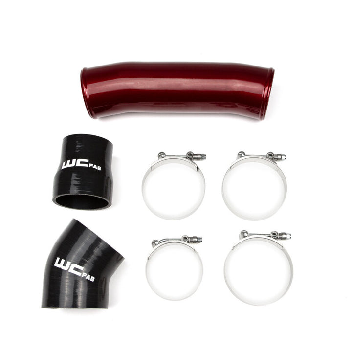 Wehrli 98.5-02 Cummins 5.9L Passenger Side 3.5in Intercooler Pipe - Chevy Orange