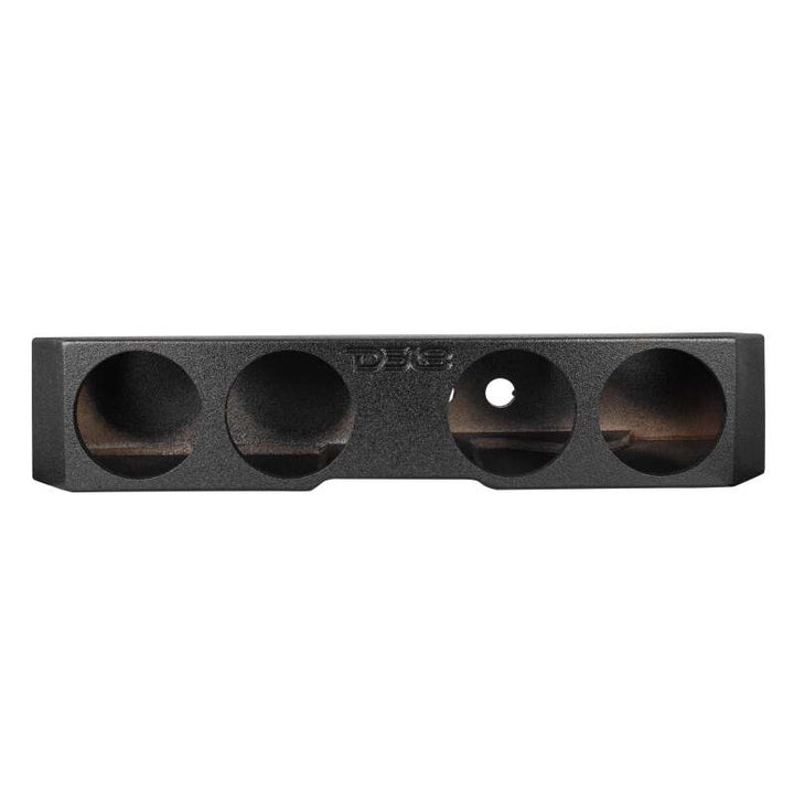 DS18 4 x 8in Forward Firing Underseat Ported Box Subwoofer Enclosure -Black Spray Liner Paint Finish