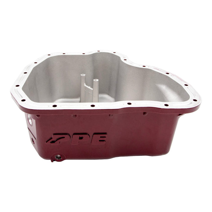 Wehrli 11-16 GM Duramax WCFab X PPE High Capacity Aluminum Oil Pan - WCFab Red