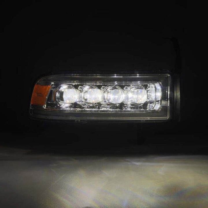 AlphaRex 94-01 Dodge Ram 1500 NOVA LED Headlights Chrome w/ Activ. Light Seq. Signal and SB DRL