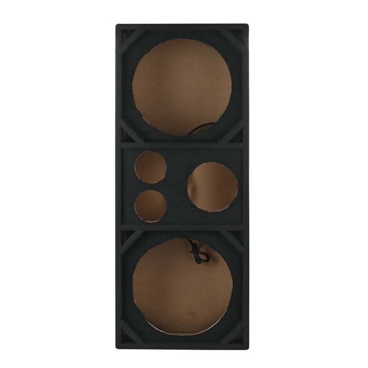 DS18 Ported Enclosure 2x 12in Mids 2x 3.6in Tweeters &amp; 1 x 5.7in Horn Diffuser -Black Carpet