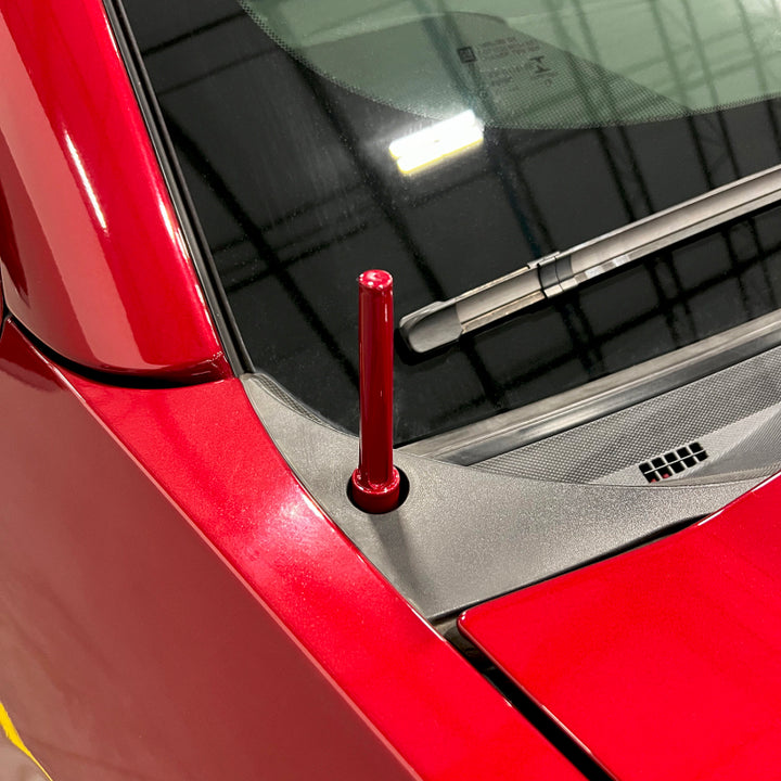 Wehrli 07.5-19 GM HD/14-23 GM 1500 Truck Billet TIG Torch Stubby Antenna - Chevy Orange