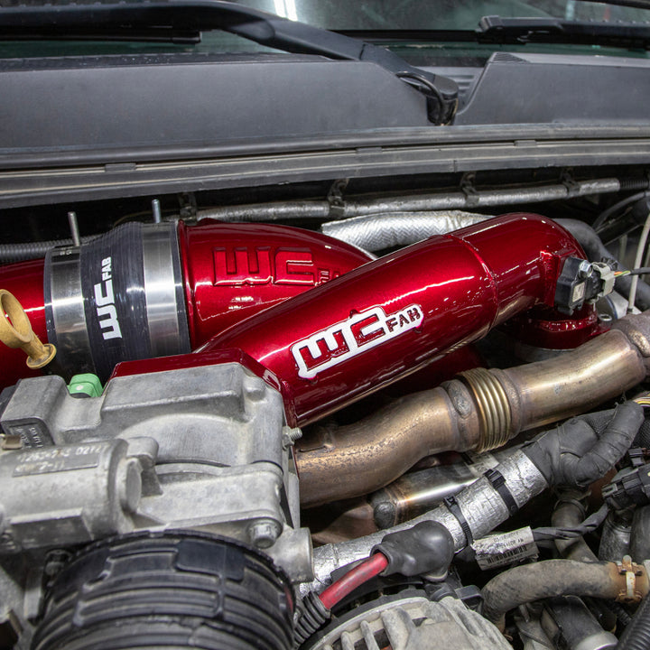 Wehrli 11-16 GM Duramax LML Passenger 3in Upper Crossover Intercooler Pipe - Sparkle Copper