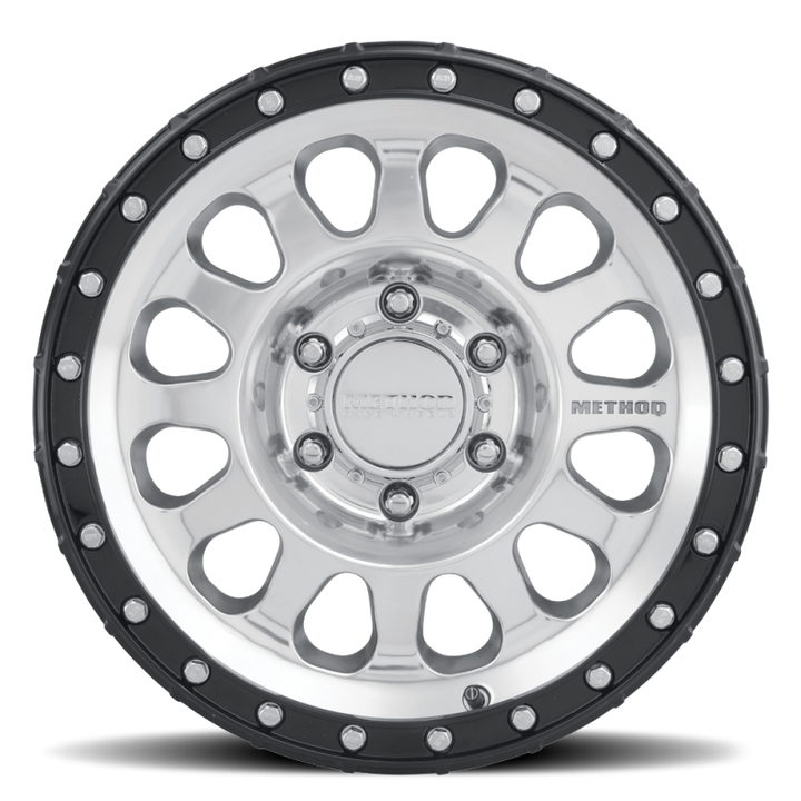 Method MR315 17x8.5 0mm Offset 6x5.5 106.25mm CB Polished Wheel - Gloss Black Lip